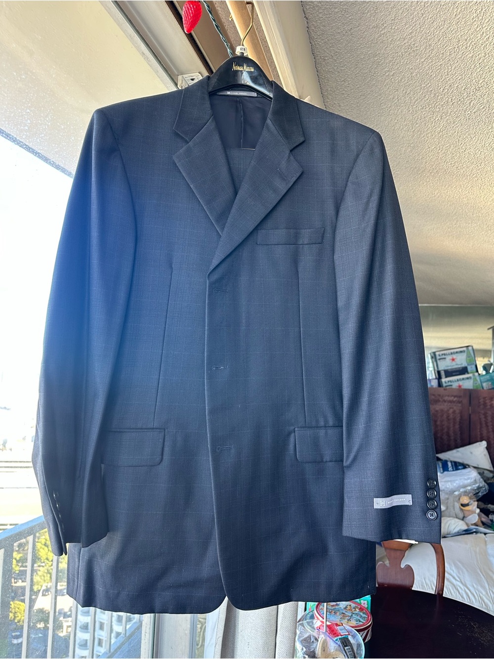 Men's Classic Black Blazer - Tailored Formal Jacket And Pants Set